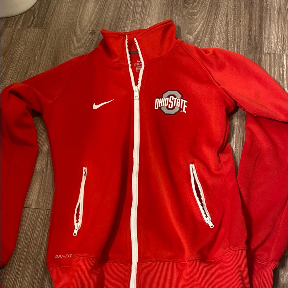 Nike Ohio State Red Zip-Up Jacket